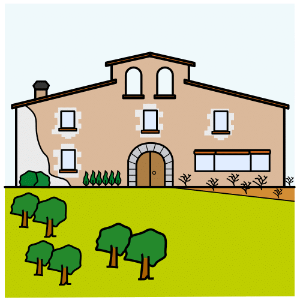 Pictograma dunha masía