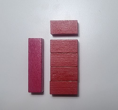 Multiplicación 2x4 hecha con regletas