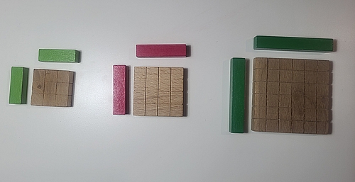 Números cuadrados 3x3, 4x4 y 6x6 hechos con regletas (se abre en una ventana nueva)