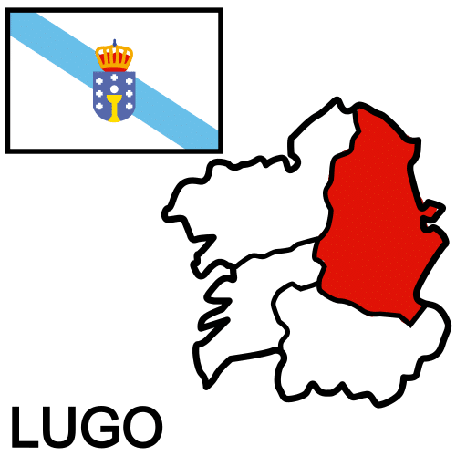 Situación de la provincia de Lugo.