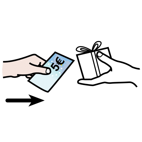 Comprar un producto por 5 €