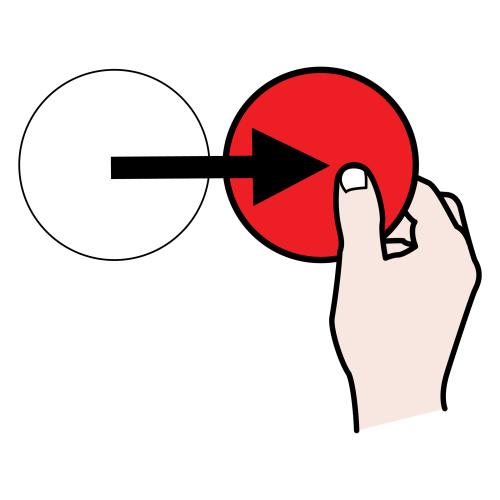 Pictograma de Arasaac: desplazar