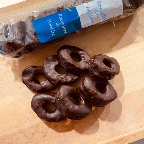 Rosquillas de chocolate.