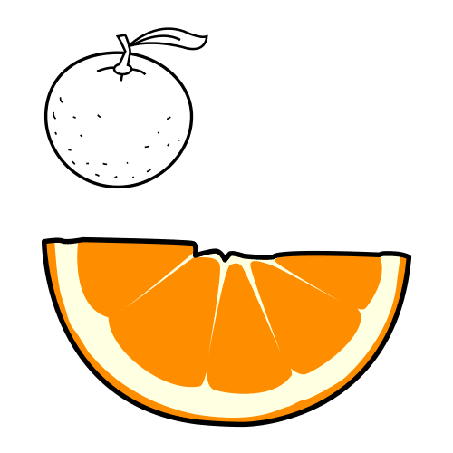 Gajo de naranja (Arasaac) Gajo de naranja