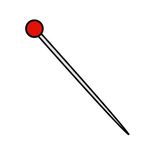 Pieza de metal puntiaguda.