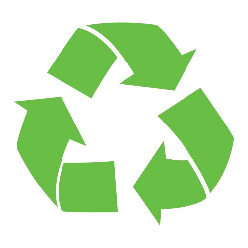 Símbolo de reciclaje verde