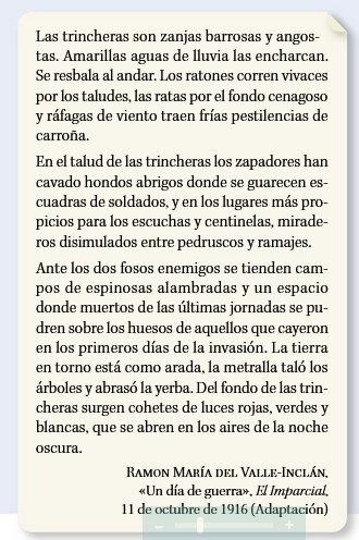 Fragmento recuperado del libro de Santillana 4ºESO