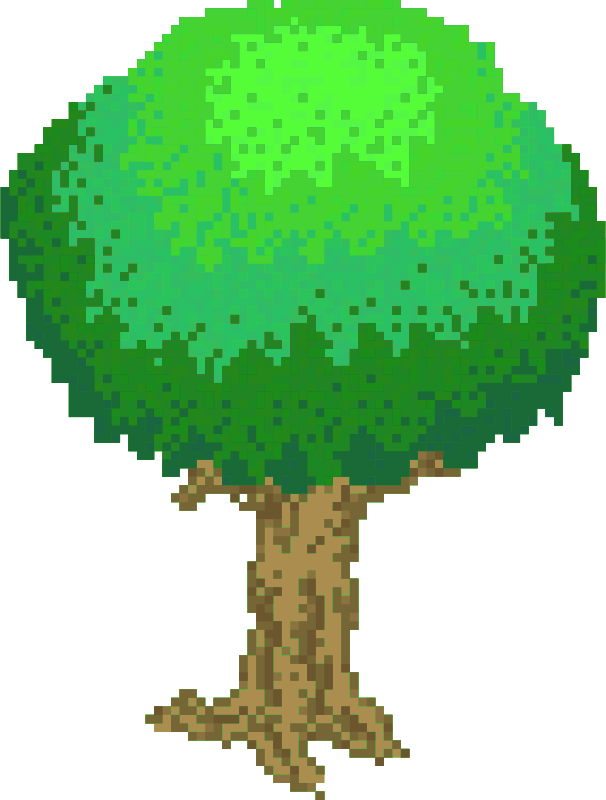 Árbore pixelada
