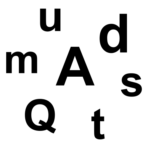 Varias letras de mostra