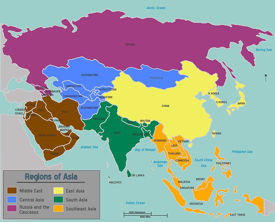 Asia Mapa de Asia