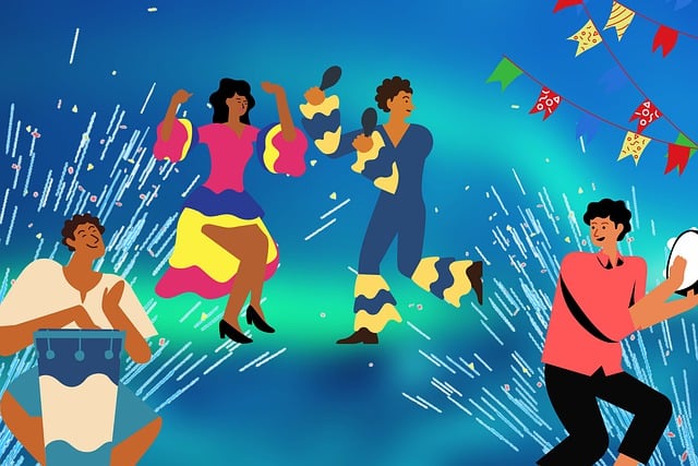 Xente bailando carnaval 