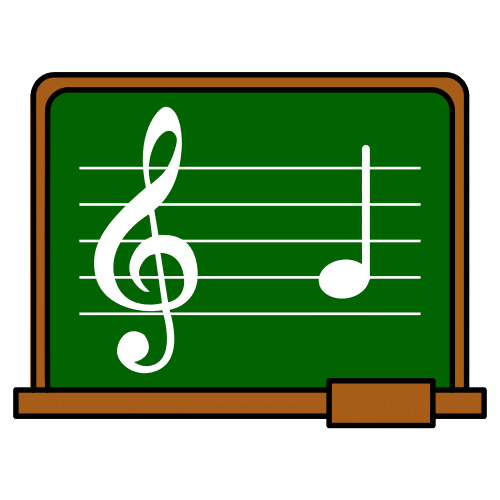 Pictograma de Arasaac: Clase de música