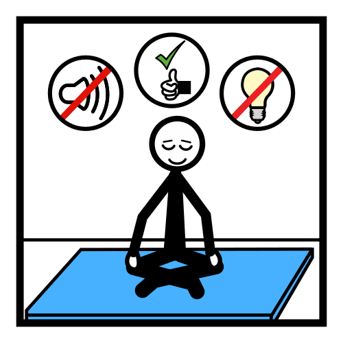 Persoa relaxándose