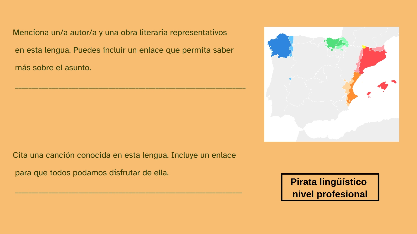 Ficha de nivel profesional con preguntas ampliadas