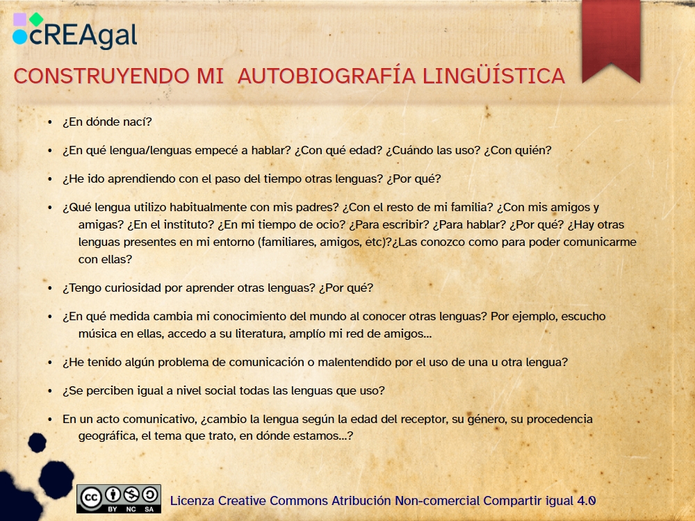 Preguntas para construir autobiografía lingüística