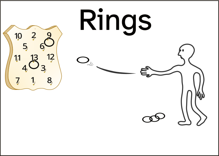 Rings (cREAgal) A imaxe amosa a unha persoa xogando ao Rings