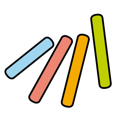 Conxunto de xices de diferentes cores