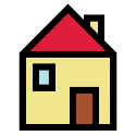 Pictograma de Arasaac: casa.