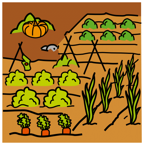 Pictograma de Arasaac: huerta
