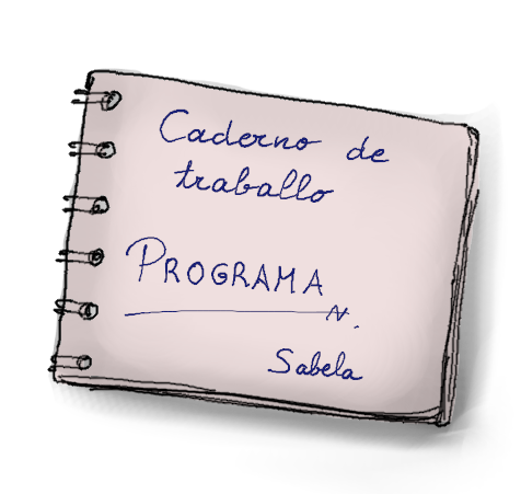 Caderno de traballo para o programa literario.