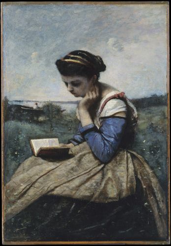Una muchacha leyendo