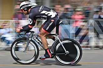 Thor Hushovd - 2009 Tour of California. As seen on course in Los Olivos during the stage 6 time trials starting in Solvang.