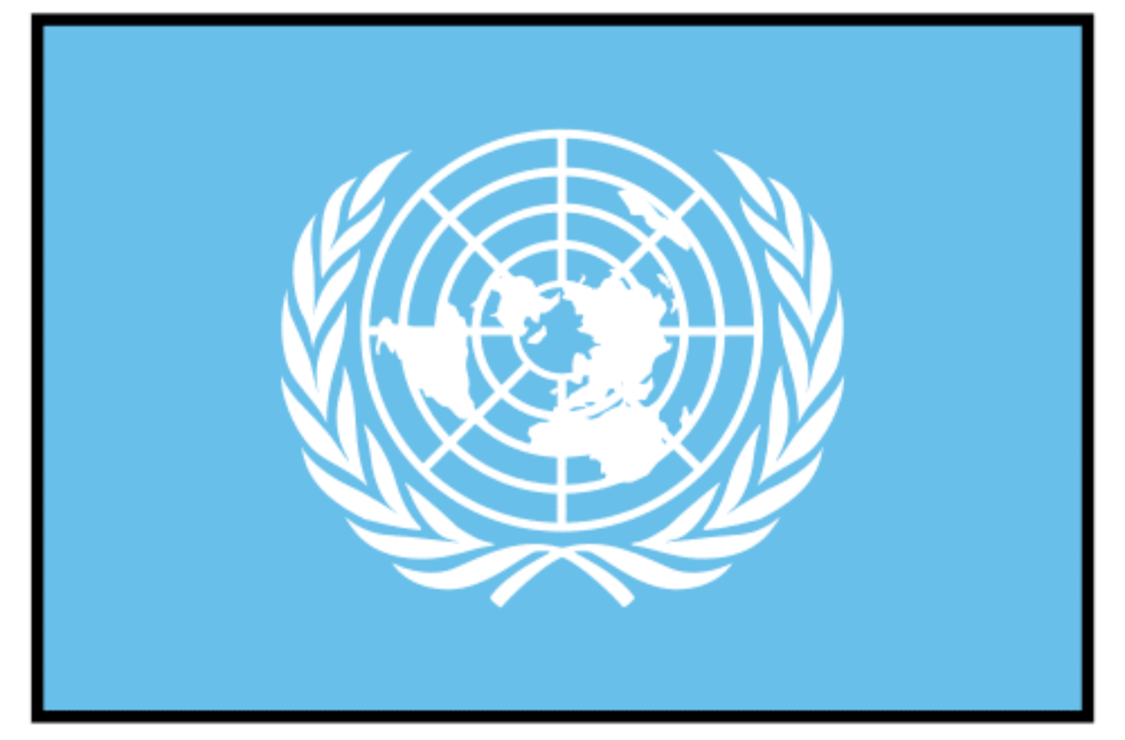 Pictograma que representa o escudo da ONU
