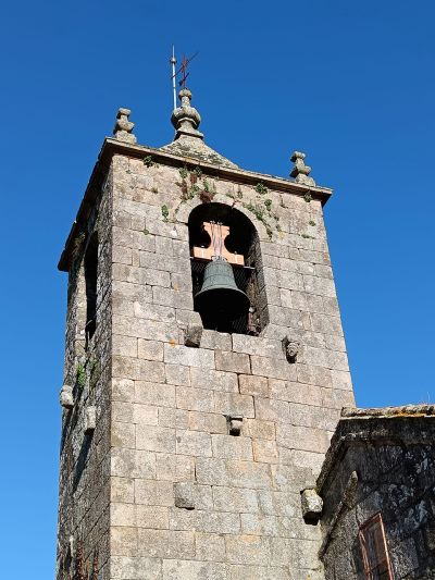 Imagen del campanario de la Iglesia de Santo Estevo en Allariz