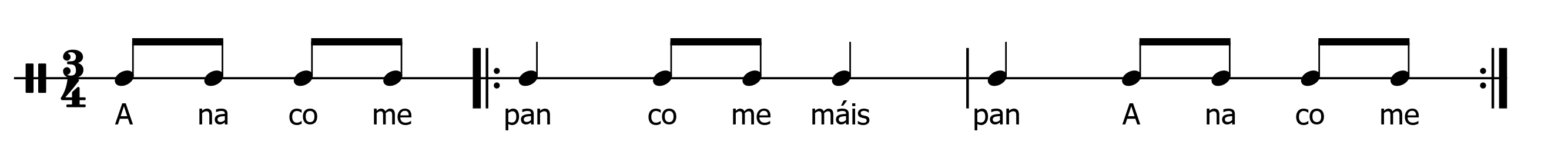 Ostinato xota combinada