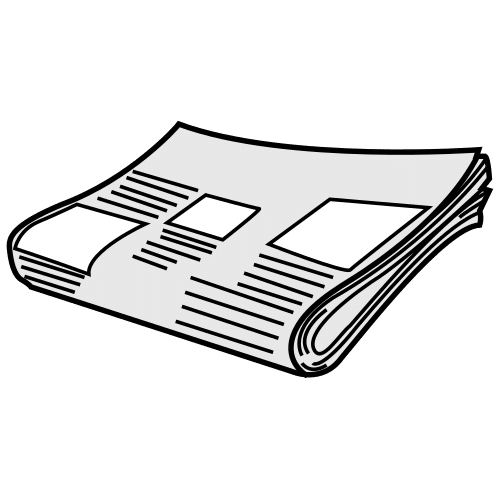 Pictograma dun xornal - medios de comunicación