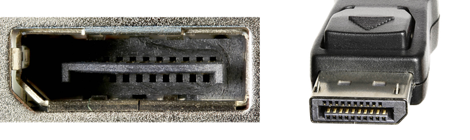 Porto e conector displayport