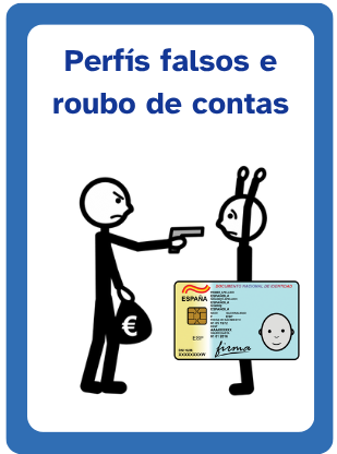 Estafas por perfís falsos e roubo de contas, SIM swapping e catfishing