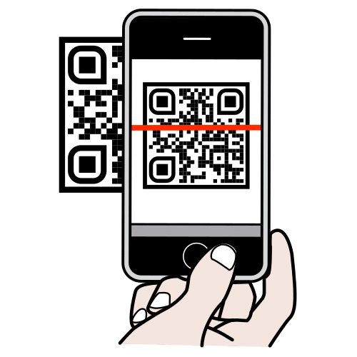 Pictograma dun lector de códigos QR