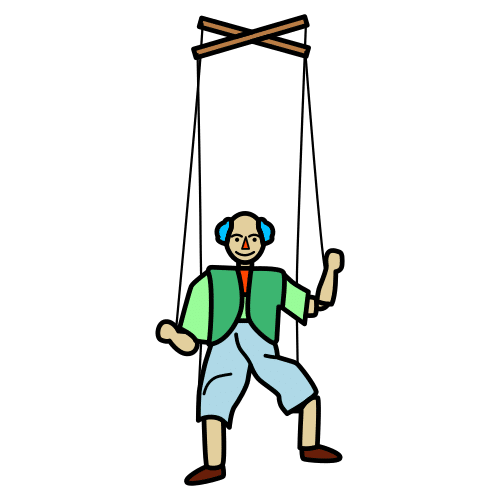 Pictograma ARASAAC dunha marioneta