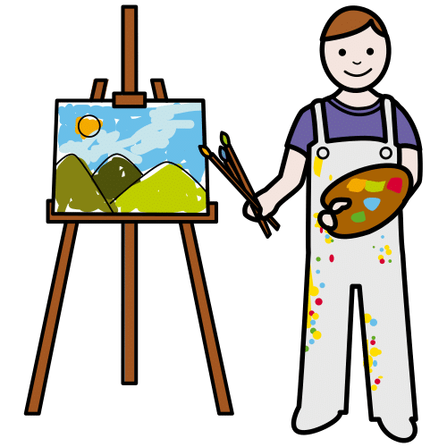 Pictograma dun pintor
