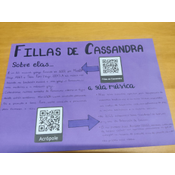 Foto cartel con código QR