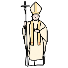 Imaxe dunha persoa vestida de Papa