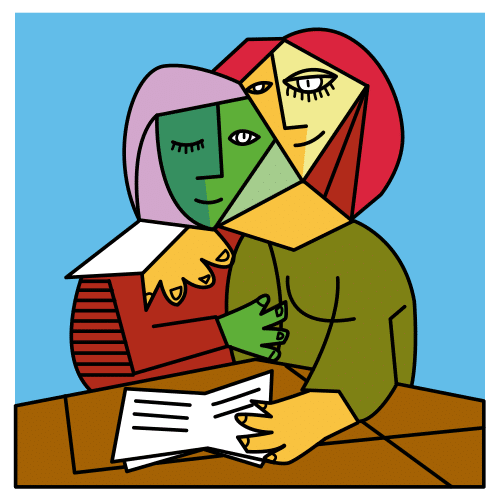Imaxe dun cadro cubista