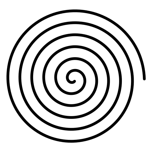 Pictograma dunha espiral