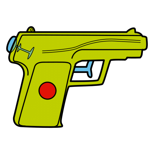 Pictograma dunha pistola.