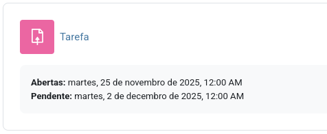Tarefa (cREAgal) Captura de pantalla dunha tarefa nun curso Moodle da aula virtual