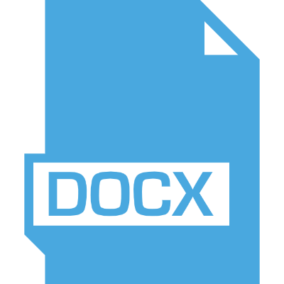 Icona dun documento docx de Microsoft Word