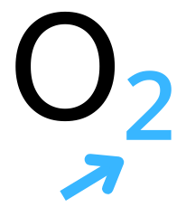 Fórmula química do gas osíxeno na que o 2 aparece como subíndice