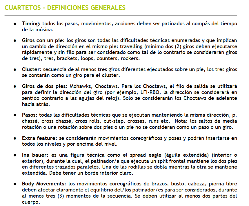 Documento de texto con definicións xerais maqeutadas con viñetas