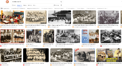 Captura de pantalla dos resultados dunha busca de imaxes en DuckDuckGo.