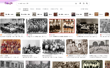 Captura de pantalla dos resultados dunha busca de imaxes en Google.