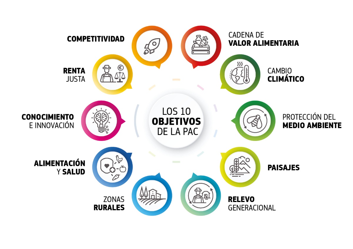 Obxectidos da PAC nunha gráfica simplificada 