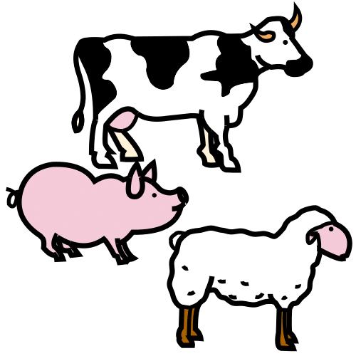 Imaxe de animais de granxa