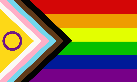 Imaxe dunha bandeira do arco da vella símbolo do colectivo LGTBIQ+