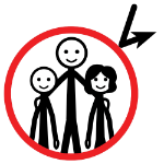 A imaxe mostra persoas dentro dun marco que as protexe 